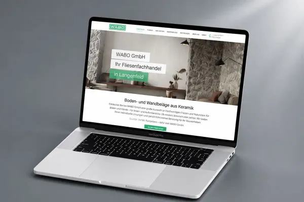 Homepage Neugestaltung für einen Fliesenfachhandel aus Langenfeld.