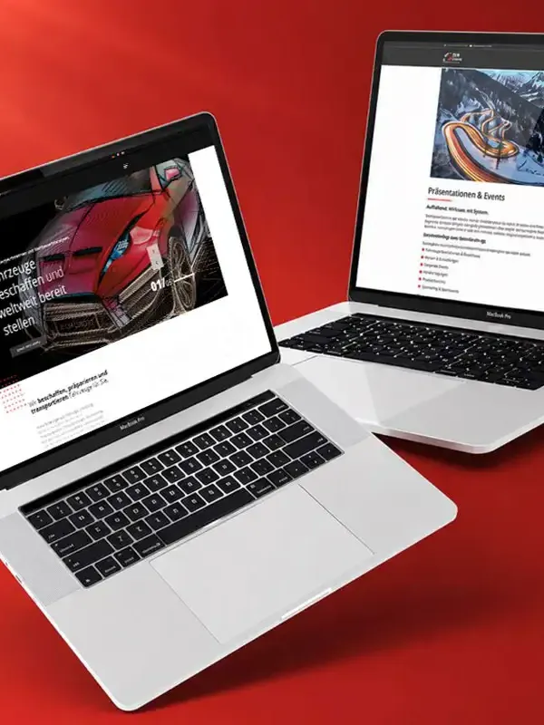 Mehrsprachige Website für eine internationale Fahrzeugbeschaffung, Transport & Marktforschung aus Haan.