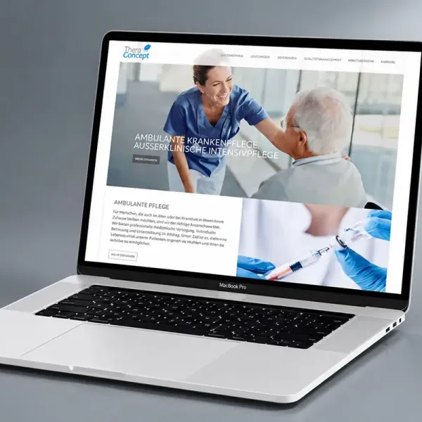 Neugestaltung Webseite für einen lokalen Pflegedienst aus Erkrath.