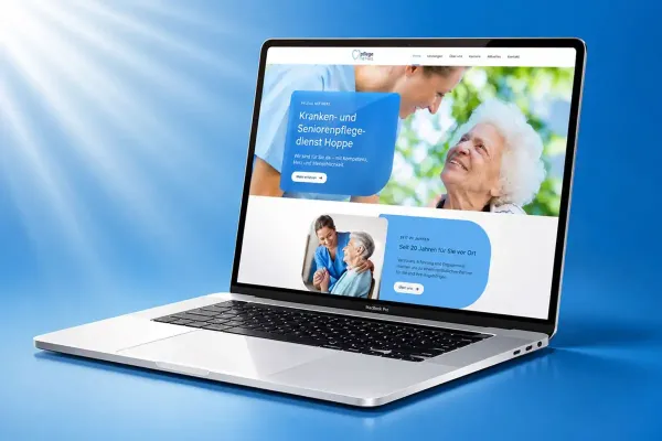 ReDesign einer Internetseite für einen Pflegedienst aus Erkrath.