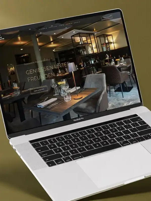 Schaffen einer modernen Webseite für eine Genuss-Gastronomie aus Erkrath.
