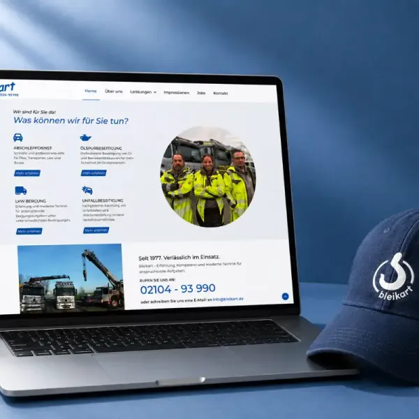 Webseitenerstellung für einen Abschleppdienst aus Erkrath.
