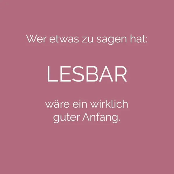 werbung | web | design - Lesbar und nicht wie vom Neffen gemacht.