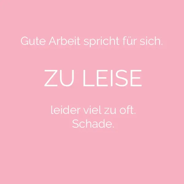 werbung | web | design - Nicht lauter. Sichtbarer.